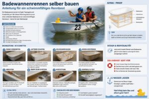 Badewannenrennen selber bauen – Anleitung für ein schwimmfähiges Rennboot